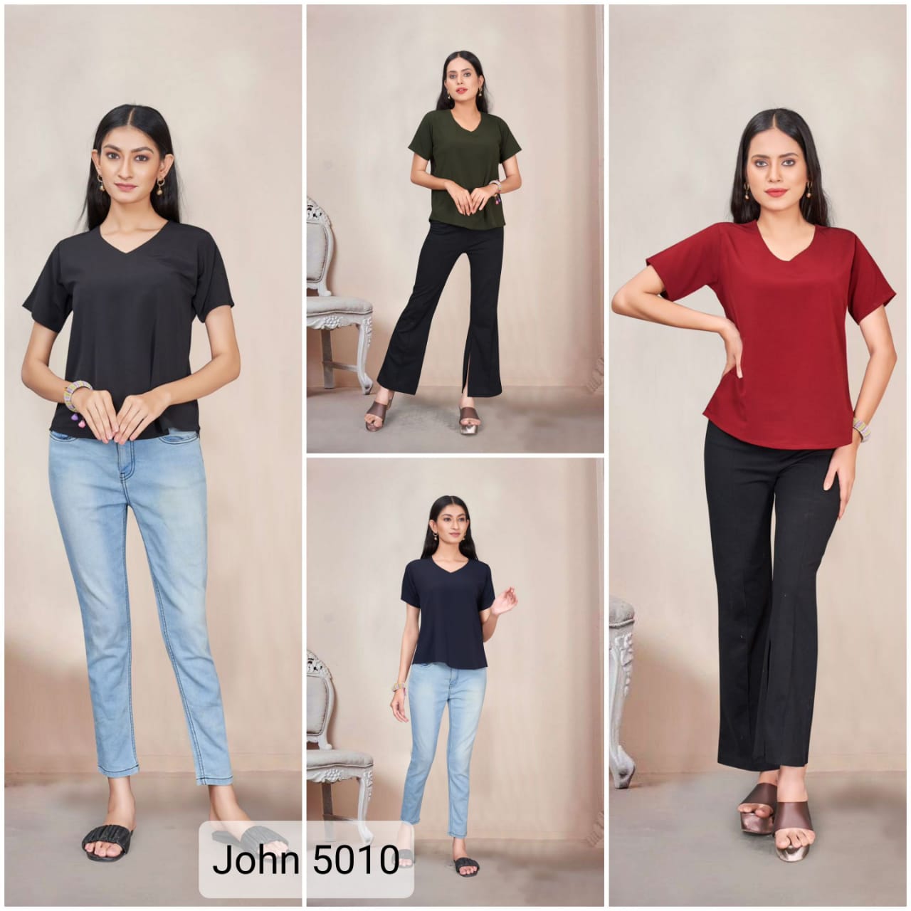 John 5010 Plain Ladies Top Catalog